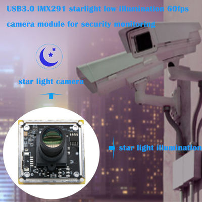 USB2.0 IMX291の星明かりの通信保全監査のための低い照明60fpsのカメラ モジュール